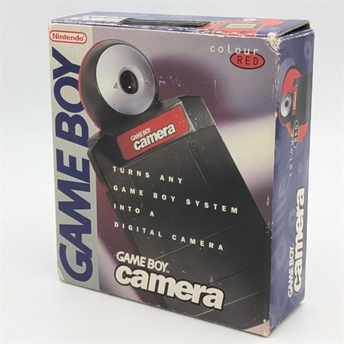 Gameboy Camera - Rød - Komplet I Kasse - Gameboy Original Tilbehør - SNR CE10422530 (B Grade) (Genbrug)